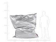 Sitzsack 600 L FUZZY 180 cm 230 cm Silber_823421