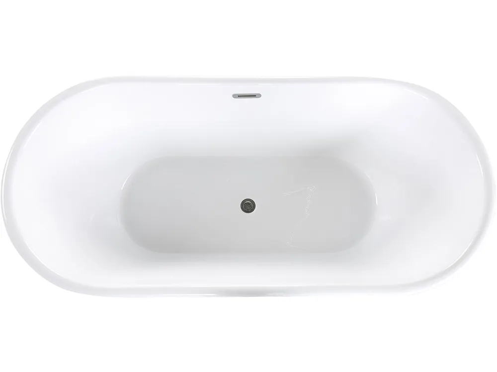 Freestanding Bathtub PINEL 1700 x 800 mm Silver_793059