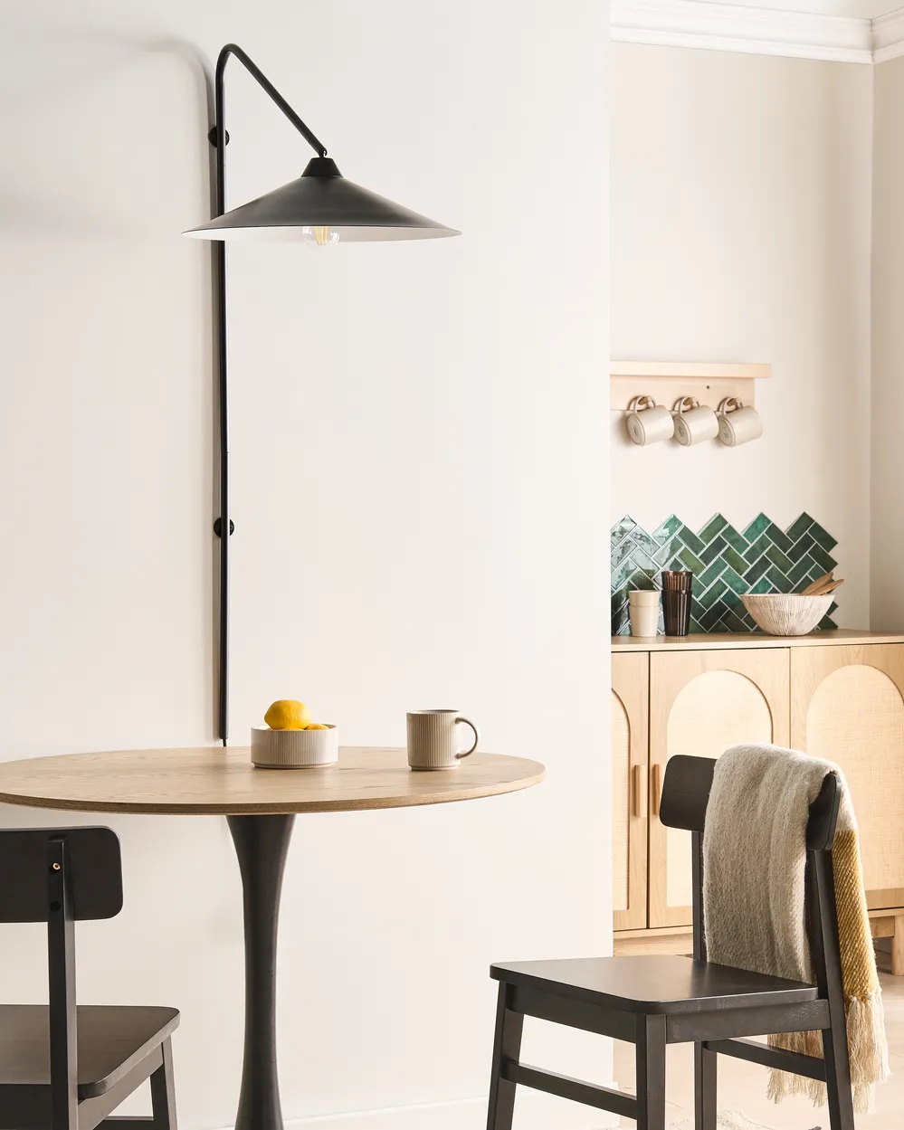 Wall Lamp NENTON Metal Black_1036556