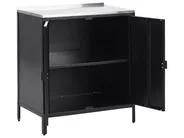 Szafka kuchenna ogrodowa VILAMA Czarny Metal_872179