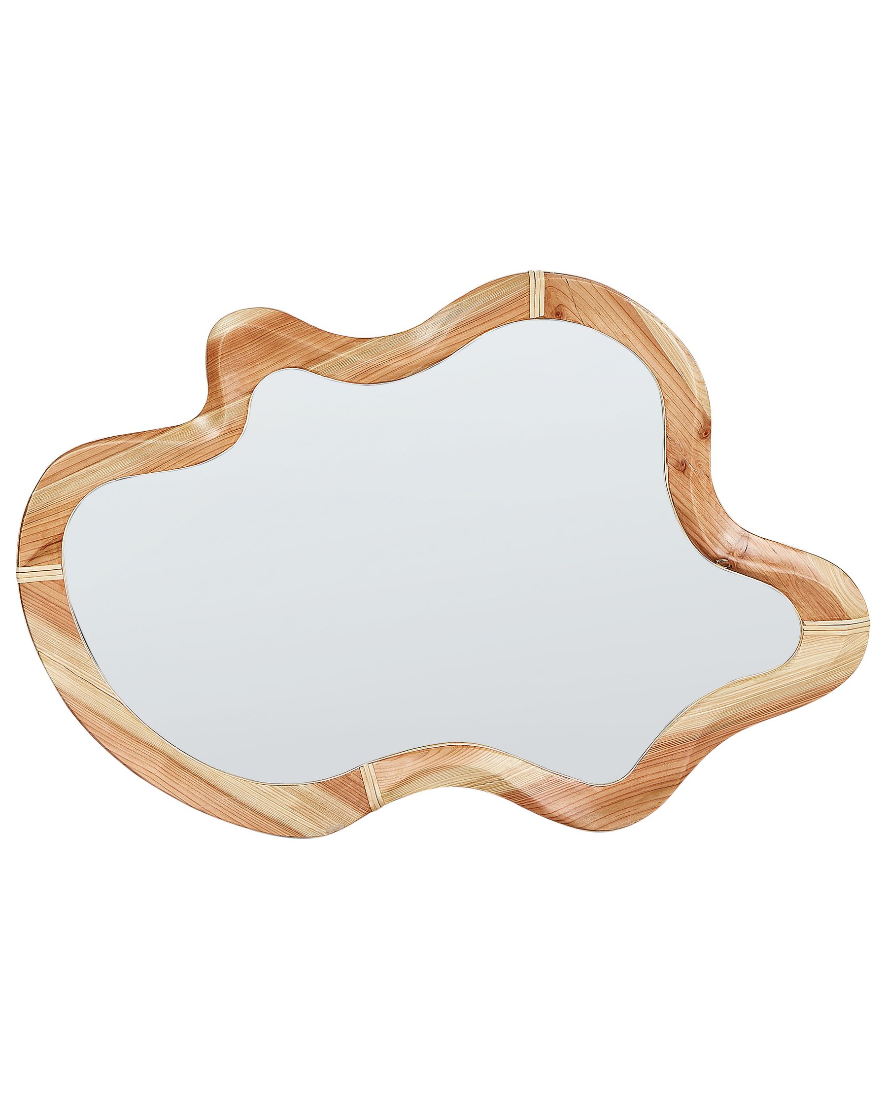 Wall Mirror 89 x 49 cm Light Wood DREVANT_938221