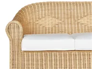 Garden Lounge Set with Table 5 Seater LIVADEIA Rattan Natural_920177
