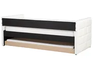 Trundle Bed Velvet CHAVONNE 90 x 200 cm (EU Single) Off-White_969775