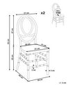 Matstol set om 2 transparent MIDWAY_929396