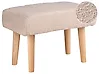 Footstool TAKOMA Boucle Light Beige