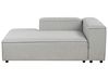 Right-Hand Chaise Longue ARDAL Fabric Light Grey
