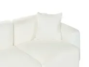 Narożnik modułowy dla 3 osób HEDE Boucle Biały Prawostronny_1091907