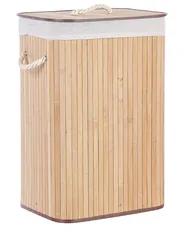 Laundry Basket KOMARI Bamboo Light Brown 72 L_849007