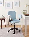 Desk Chair MORAGA Velvet Light Blue