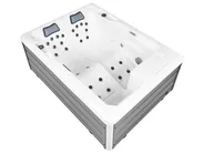 Vasca idromassaggio da esterno con LED MASHABO Grigio_1081936