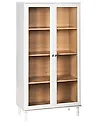 Glass Display Cabinet TINGLEDALE 80 cm White