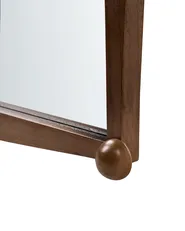 Wall Mirror TORTERON 61 cm 91 cm Paulownia Wood Brown_1136289