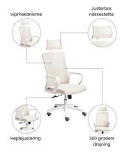 Kontorstol MONARCH Beige_1073741