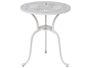 Table de bistrot de jardin en métal ø 61 cm blanc DASCIO