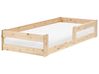 Łóżko dziecięce Drewno sosnowe PRIMELLES 90 x 200 cm Jasnobrązowy