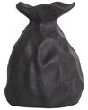 Stoneware Flower Vase 31 cm Black COONTAIL_935255