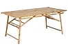 Mesa de jardín TINDARI 180 cm 90 cm Bambú Marrón claro