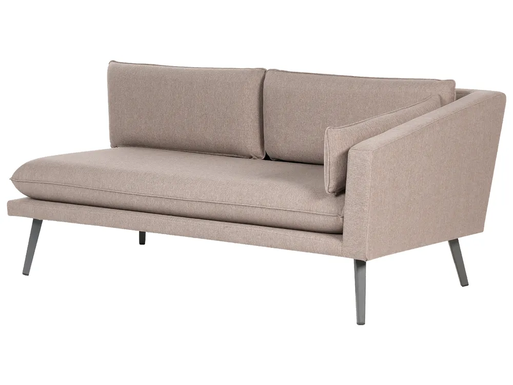 Garden Sofa 3 Seater LORETELLO Beige Left Hand_872322