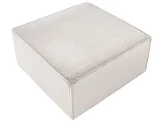Ottomana LEMVIG Velluto a coste Beige_1158663