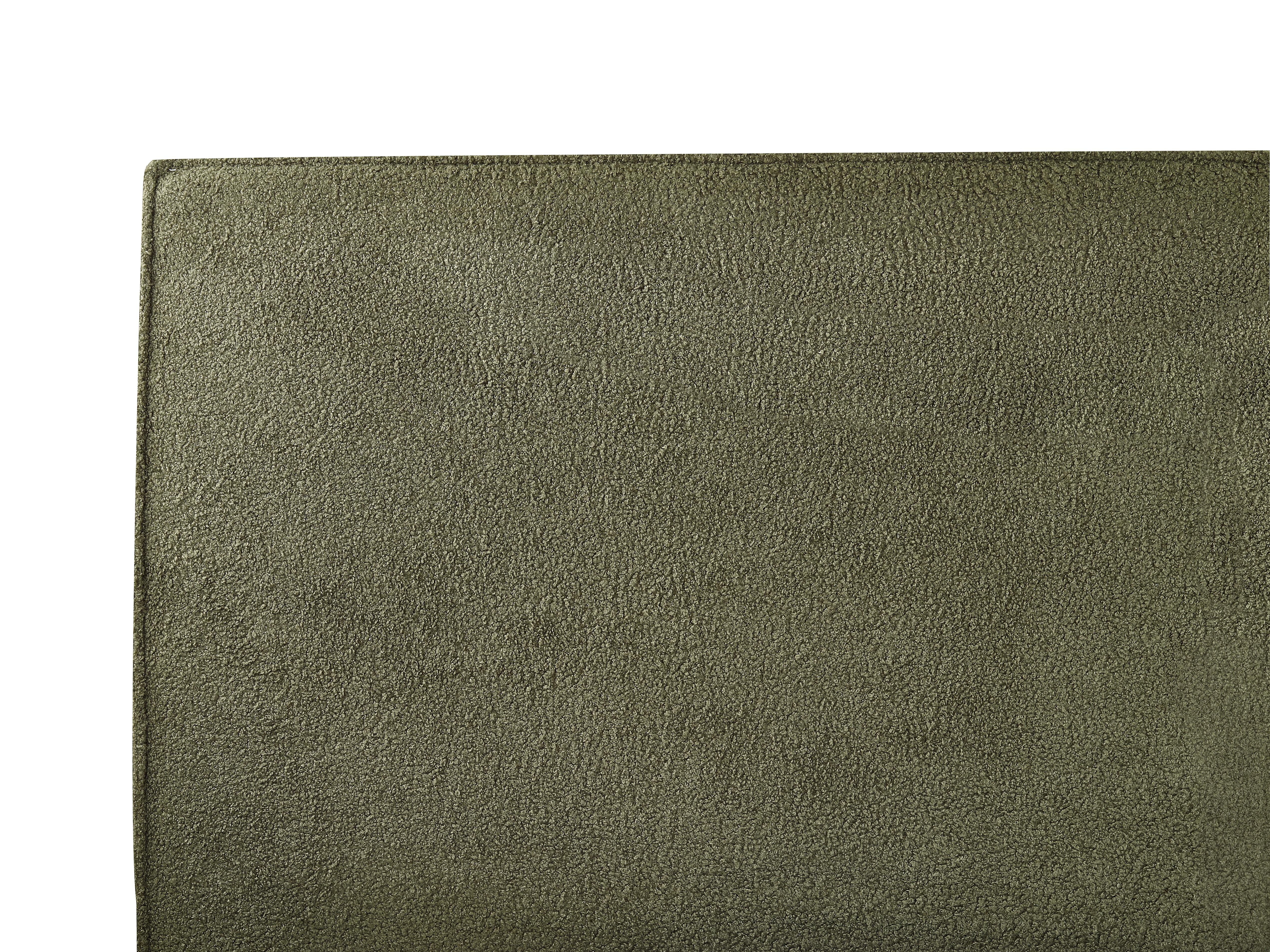 Boucle EU King Size Ottoman Bed Dark Green MOISSAC_928941