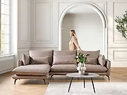 Ecksofa GALLO Kunstwildleder Hellbraun rechtsseitig_1178897