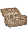 Set di 3 scatole rattan chiaro GERASA_885284