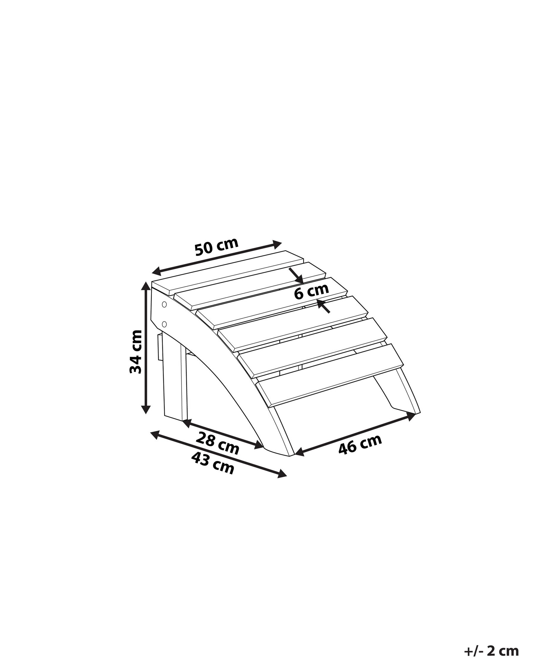Podnóżek ogrodowy ADIRONDACK Ciemnoszary_809508