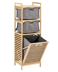 Wäscheschrank mit Kipptür CUTERVO 40 cm Bambus Hellbraun_1135434