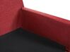 Sofföverdrag för 3-sits soffa röd GILJA_795416