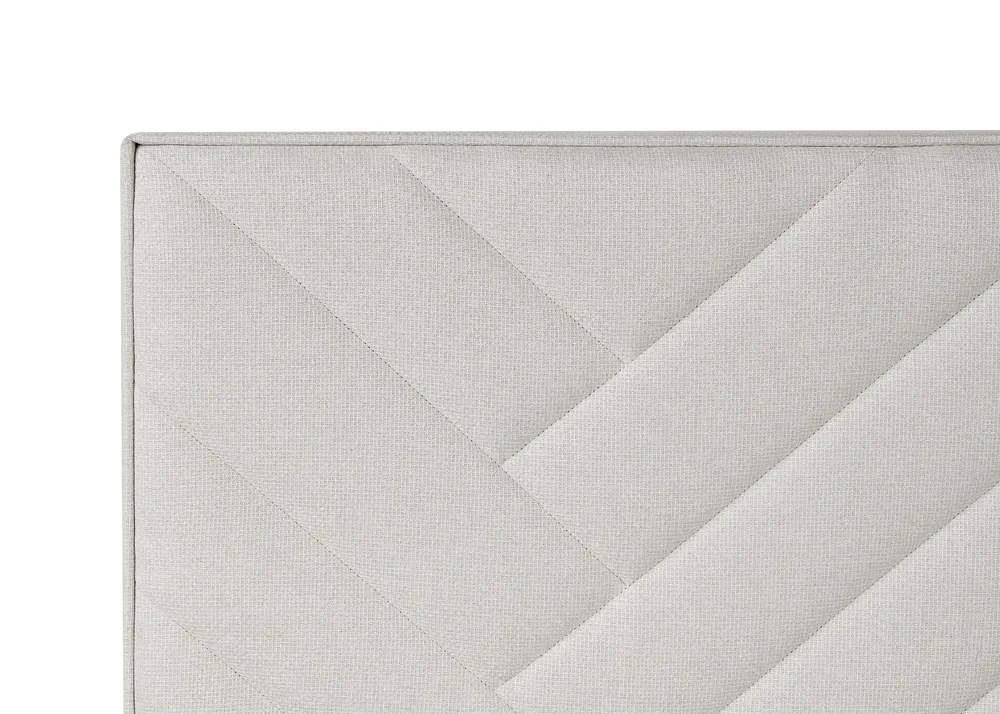 Divan Bed with Storage ESQUIRE Fabric Off-White 160 x 200 cm (EU King Size)_1016119