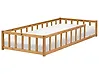 Kids Bed Pine Wood MEYMAC 90 x 200 cm (EU Single) Brown
