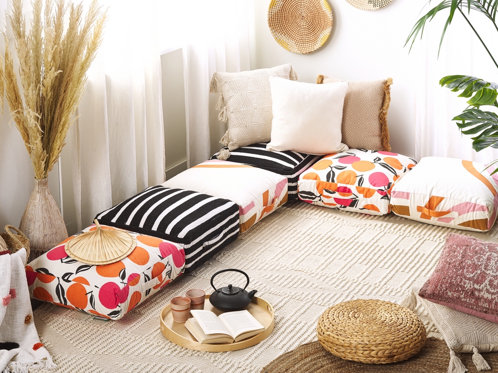 Cuscino Da Pavimento Con Maniglia - Ecru 50x50x10 Cm Per Interni/Esterni - Foto 11