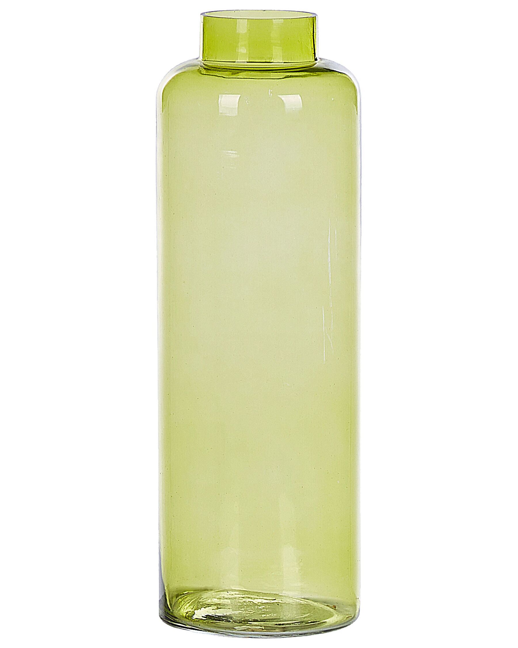 Olívazöld üveg virágváza 33 cm MAKHANI_823686