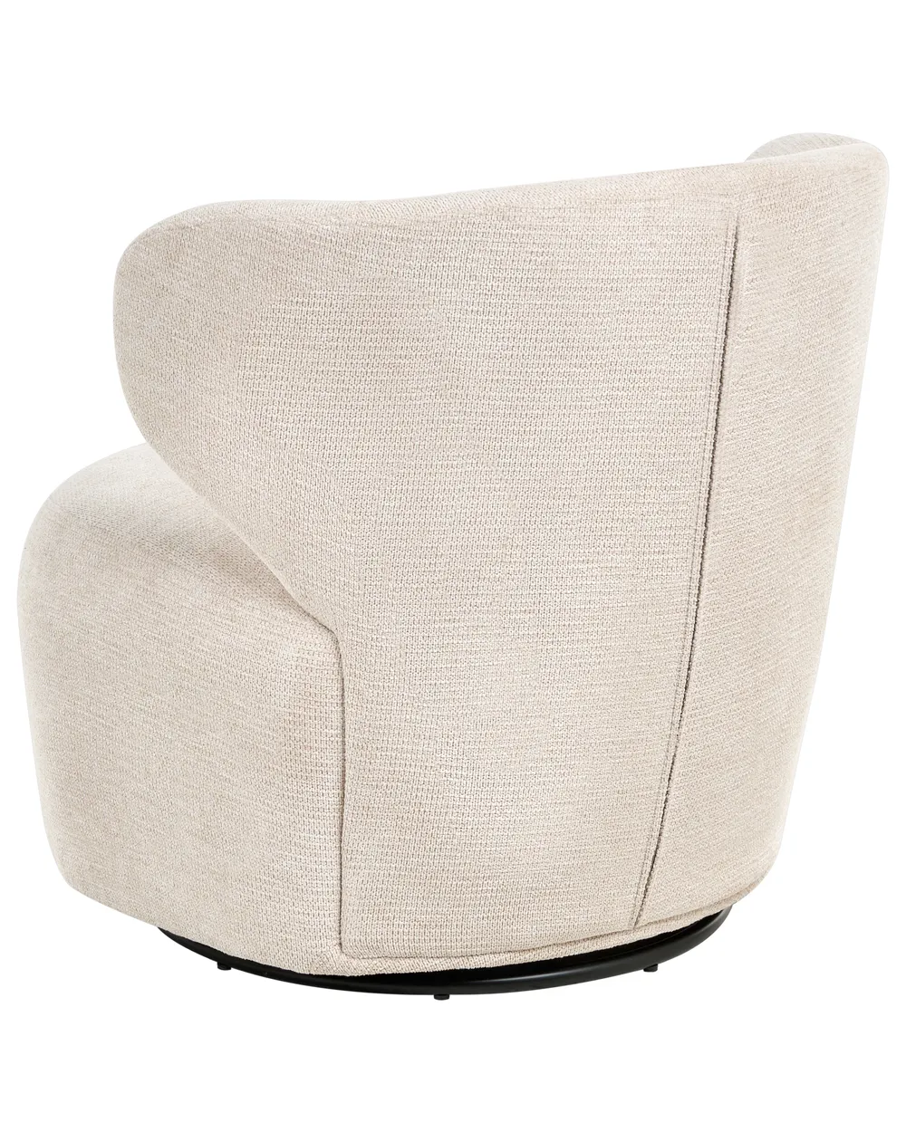 Swivel Armchair ALVDAL Fabric Beige_1001120