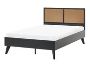 Bed PE Rattan MONPAZIER 120 x 200 cm (EU Small Double) Black_1037761