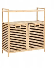 Tilt-Out Laundry Cabinet CEJAR 88 cm Bamboo Light Brown_1146042