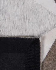 Rug ALAKA Grey 140 x 200 cm Leather_688234