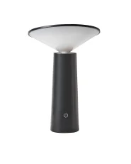 Wireless LED Table Lamp LEVIRA with Dimmer Metal Black_940534