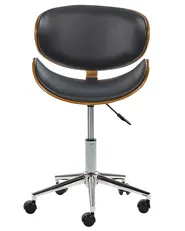 Sedia da scrivania ROTTERDAM Pelle sintetica Nero_713230