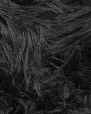 Faux Fur Rug MAMUNGARI Black 60 x 180 cm_822121