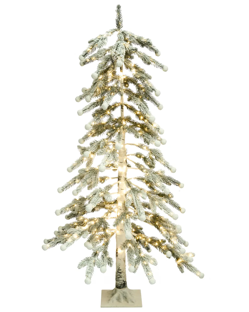 Decorazione per esterni LED HASSLAN 125 cm Albero di Natale Bianco