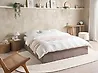 Ottoman Bed without Headboard DINAN Boucle Taupe 160 x 200 cm (EU King Size)