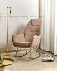 Rocking Chair GULSELE Boucle Beige_1011928