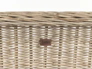 Garden Bench with Cushion SUSUA 150 cm Rattan Natural_957510