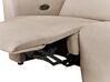 2 Seater Corduroy Electric Recliner Sofa with USB Port Sand Beige ULVEN_911587