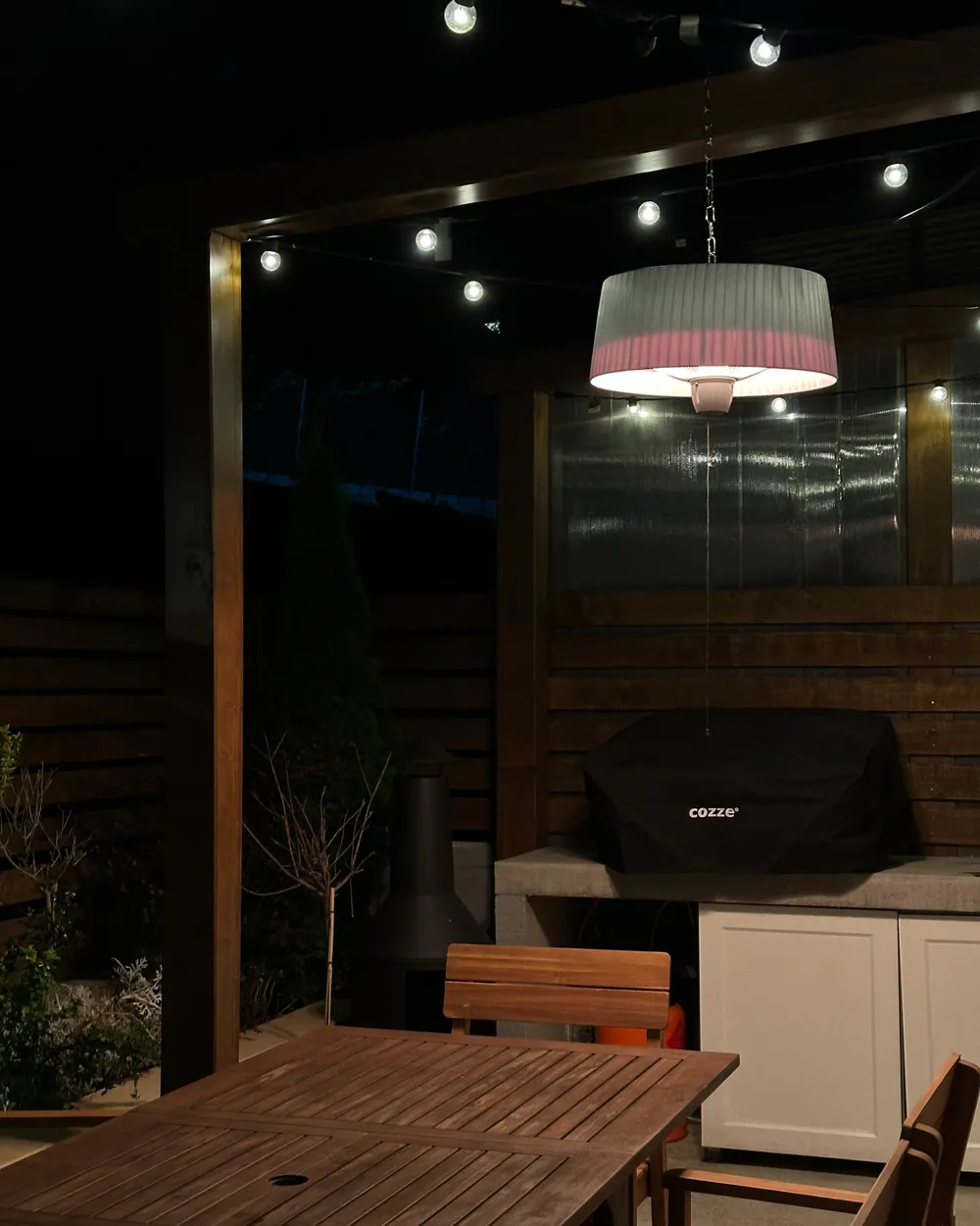 Promiennik na podczerwień wiszący ASCEA 1500 W Jasnoszary_1017775