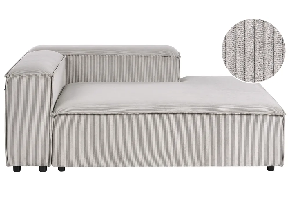 Beliani Chaise Lounge Vintage In Velluto Rosa Lato Sinistro, Poltrona Relax Con Cuscino E Boutonnage, Struttura In Legno Larice