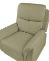 Faux Leather Recliner Massage Chair Green GLORIE_924107