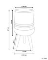 Plant Pot Stand 27 x 27 x 57 cm Grey and Beige ARISAEMA_937027