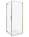 Shower Enclosure DARLI 700 x 700 x 1850 mm Gold